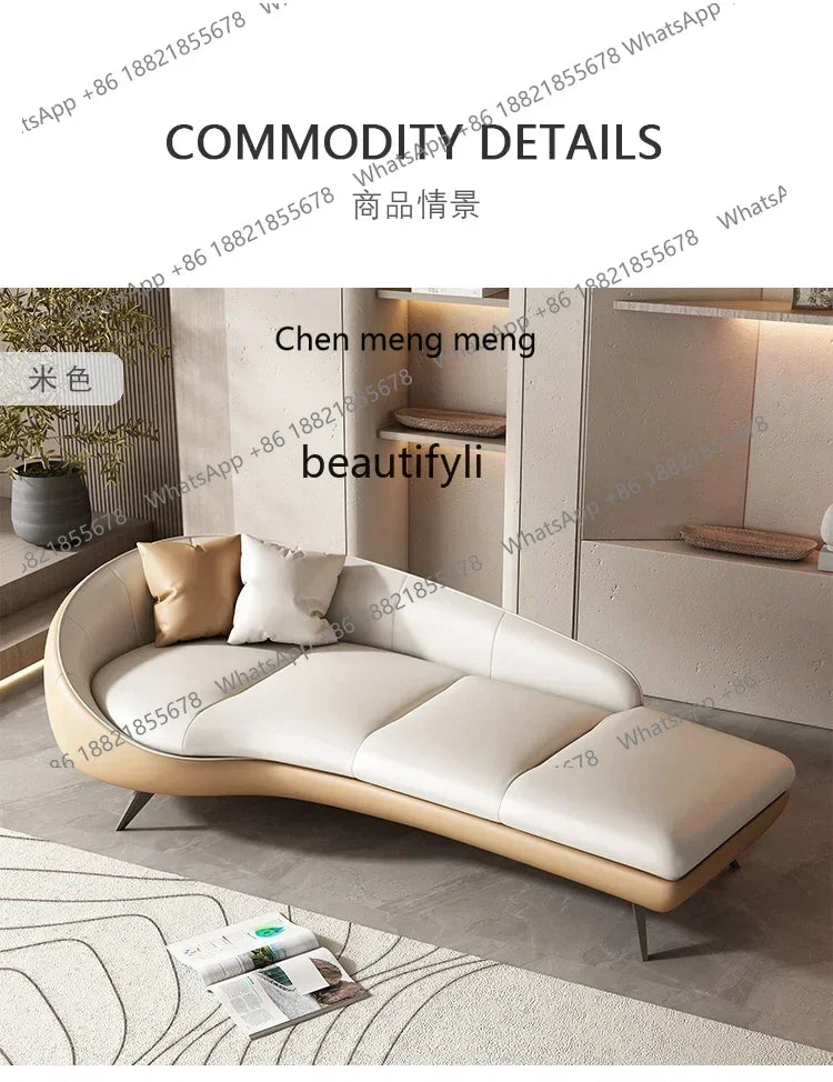 xx1Modern curved sofa living room deck chair hotel homestay leisure beauty couch