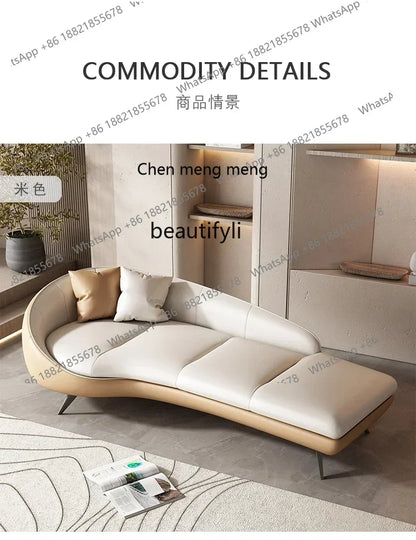 xx1Modern curved sofa living room deck chair hotel homestay leisure beauty couch