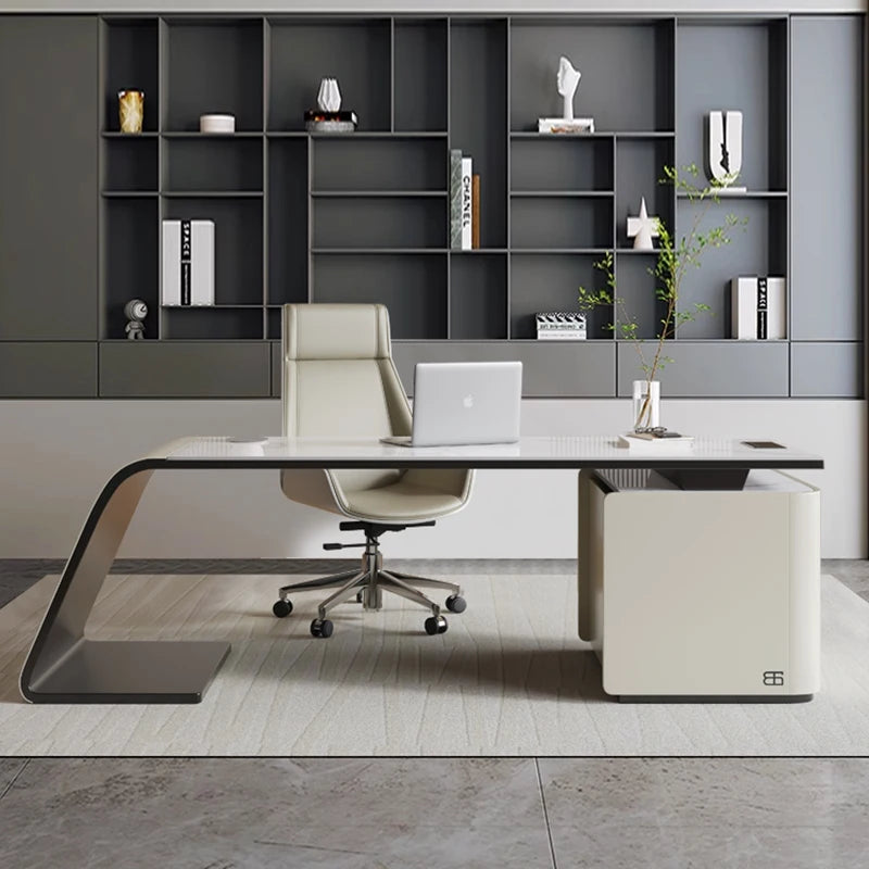 Manager Storage Executive Office Desk Modern Cheap Adjustable Study Computer Desk Drawers Modern Bureau Tafel Work Station Table