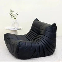 Single sofa living room bedroom lazy fabric leather leisure chair small apartment cream wind