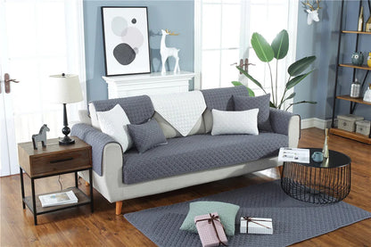 1. 2, 3, 4 Seat Sofa Covers, Sofa Covers, Plaid, Pet Dog Sofa Mats, Living Room Furniture Protective Covers