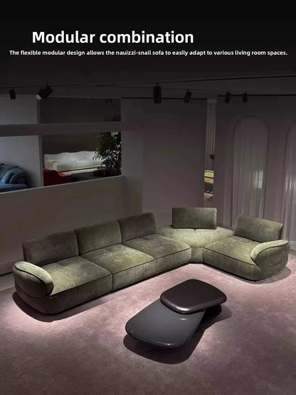 Snail sofa Milan Italian minimalist curved backrest adjustable modern simple wind sofa living room villa sofa