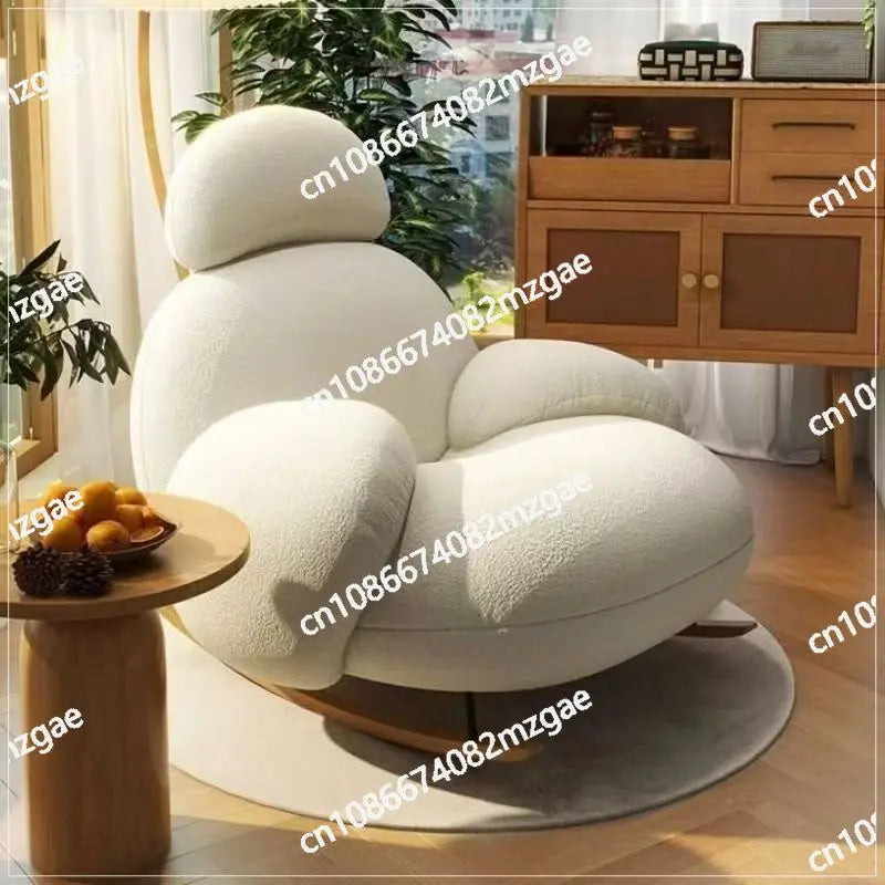 Rocking chair household balcony recliner leisure chair living room sofa chair Internet celebrity single sofa Lazy