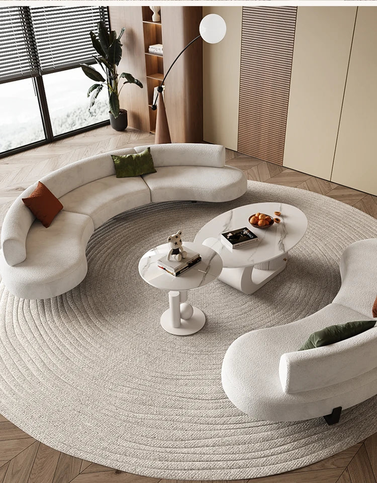 Nordic Light Luxury Curved Sofa Living Room Modern Simple Creative Comfortable Aesthetics Sofa Unusual Leisure Muebles Furniture