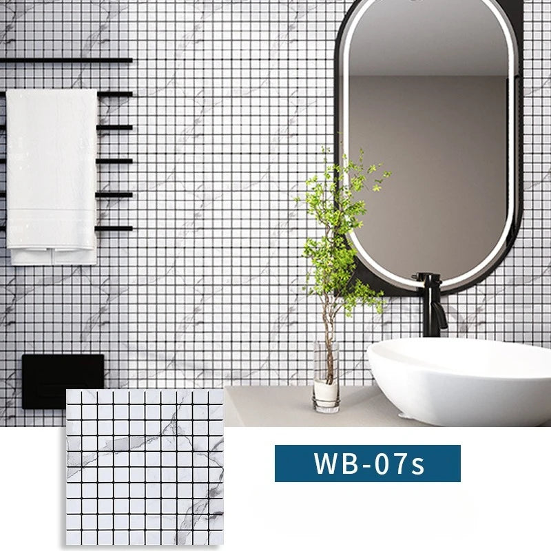 Self-adhesive Metal Mosaic Tiles Aluminum Composite Backsplash Gold Windmill Mosaic Glass Self-adhesive Kitchen Wall Decoration.