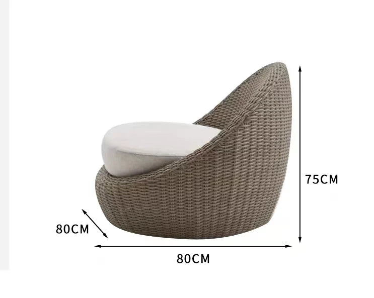 Quick drying foam metal frame rattan garden sofa modern outdoor sofa set