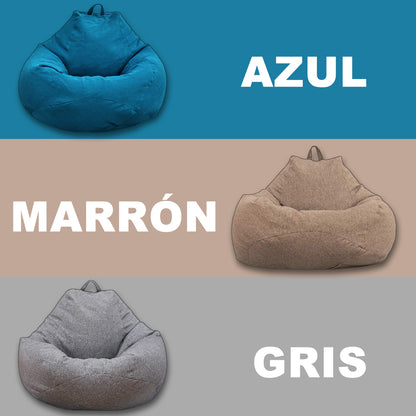 Lazy Sofa Cover Comfortable Large Bean Bag Cover without Filler for Home Bedroom Adults Kids Soft Tatami Chairs Covers Beanbags