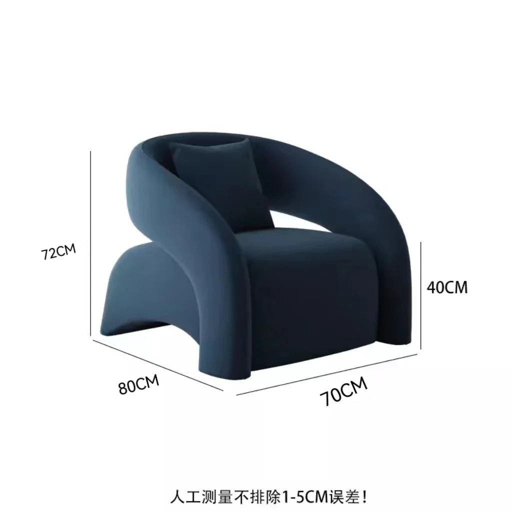 Nordic design single sofa modern minimalist light luxury living room balcony leisure tiger chair  FT