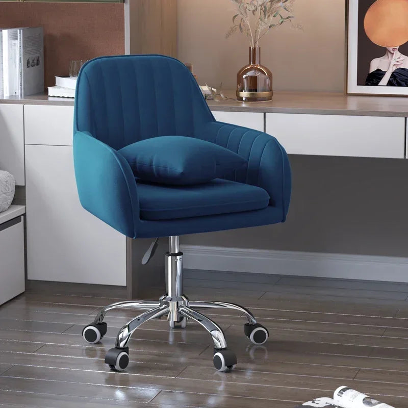 Modern Lift Swivel Office Chairs Study Room Chair Home Backrest Leisure Makeup Chair Bedroom Comfortable Computer Gaming Chair