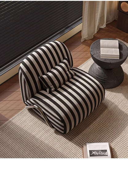 Light luxury modern wind leisure chair designer recliner balcony single chair living room comfortable lazy single