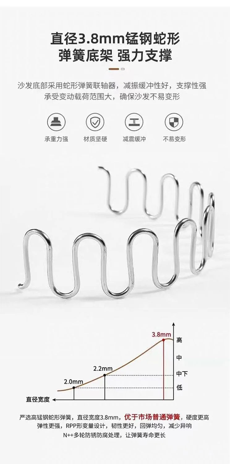 Very simple cream wind and cloud velvet fabric sofa small apartment living room straight row light luxury sofa