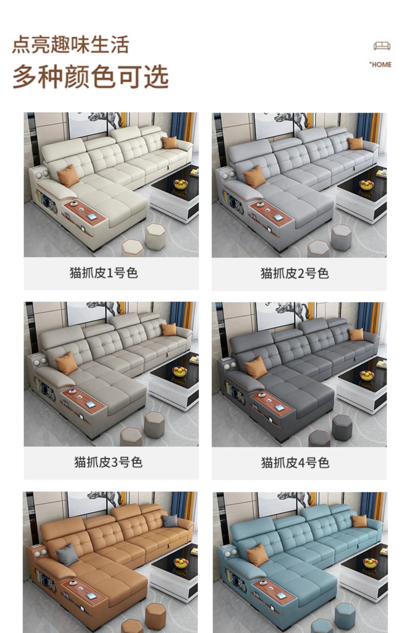 a38 Leather Luxury Sofa Couple Family Storage Sleeper Relax Sofa Reclining Foldable Muebles Para El Hogar Home Accessories - PatioLix