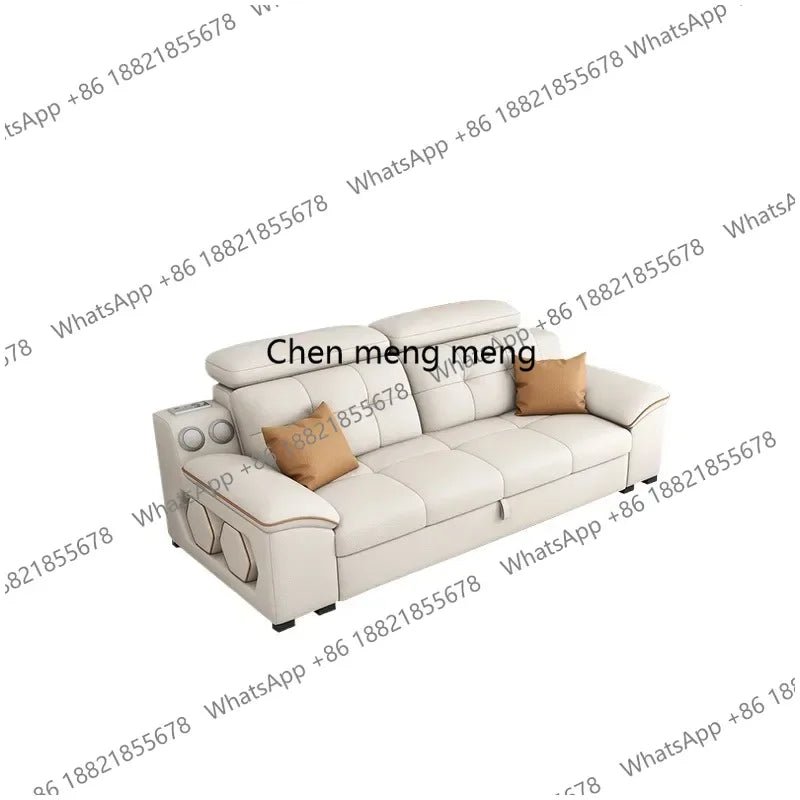 a38 Leather Luxury Sofa Couple Family Storage Sleeper Relax Sofa Reclining Foldable Muebles Para El Hogar Home Accessories - PatioLix