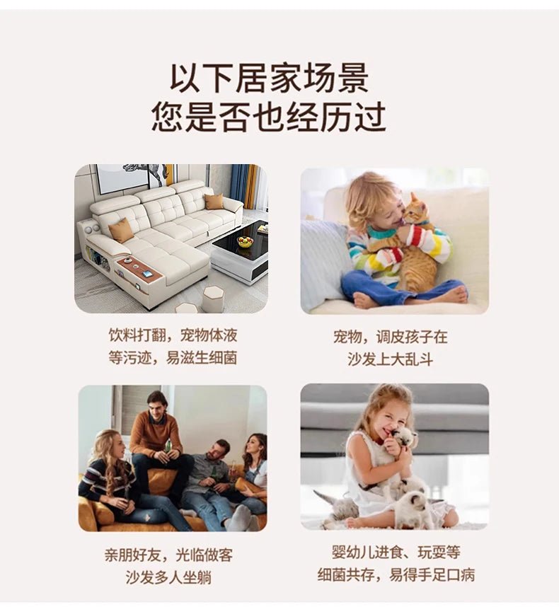 a38 Leather Luxury Sofa Couple Family Storage Sleeper Relax Sofa Reclining Foldable Muebles Para El Hogar Home Accessories - PatioLix