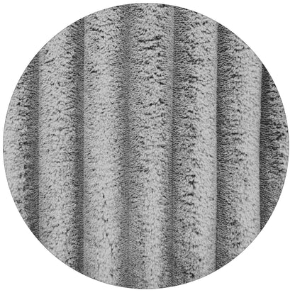 Modular U-shaped segmented sofa, 130 inch 4-seater lounge chair, gray striped corduroy fabric