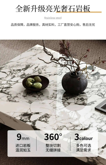 Aesthetic Minimalist Coffee Table Luxury Nordic Modern Living Room Side Table Service Center Meubles Lounge Suite Furniture - PatioLix