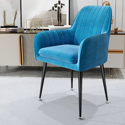 Armchairs Living Room Furniture Sofa Chair Nordic Modern Simplicity Dressing Chair Plush Light Luxury Bedroom Lounge Chairs - PatioLix