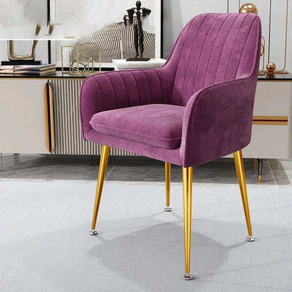 Armchairs Living Room Furniture Sofa Chair Nordic Modern Simplicity Dressing Chair Plush Light Luxury Bedroom Lounge Chairs - PatioLix