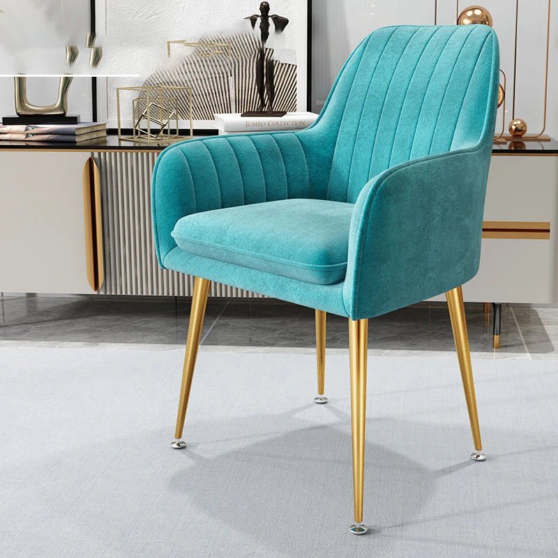 Armchairs Living Room Furniture Sofa Chair Nordic Modern Simplicity Dressing Chair Plush Light Luxury Bedroom Lounge Chairs - PatioLix