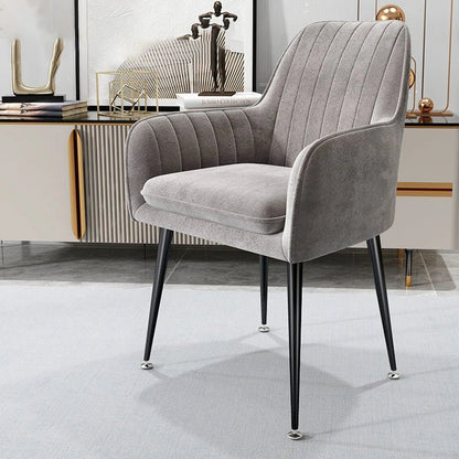 Armchairs Living Room Furniture Sofa Chair Nordic Modern Simplicity Dressing Chair Plush Light Luxury Bedroom Lounge Chairs - PatioLix