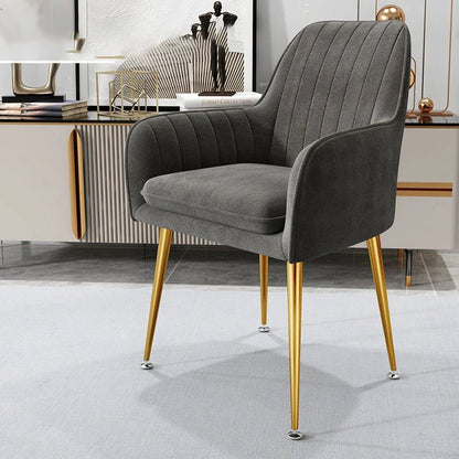 Armchairs Living Room Furniture Sofa Chair Nordic Modern Simplicity Dressing Chair Plush Light Luxury Bedroom Lounge Chairs - PatioLix