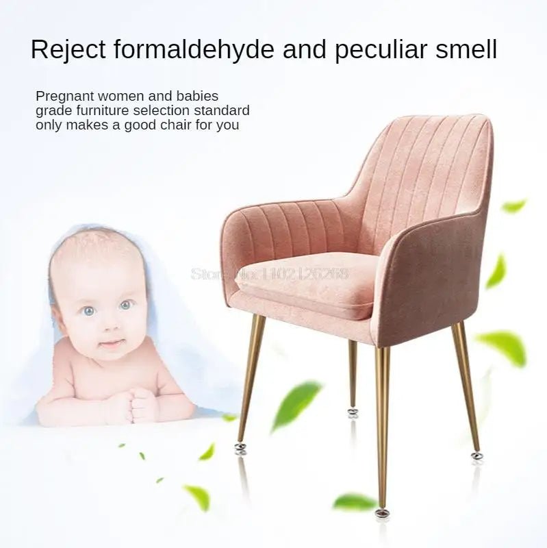 Armchairs Living Room Furniture Sofa Chair Nordic Modern Simplicity Dressing Chair Plush Light Luxury Bedroom Lounge Chairs - PatioLix