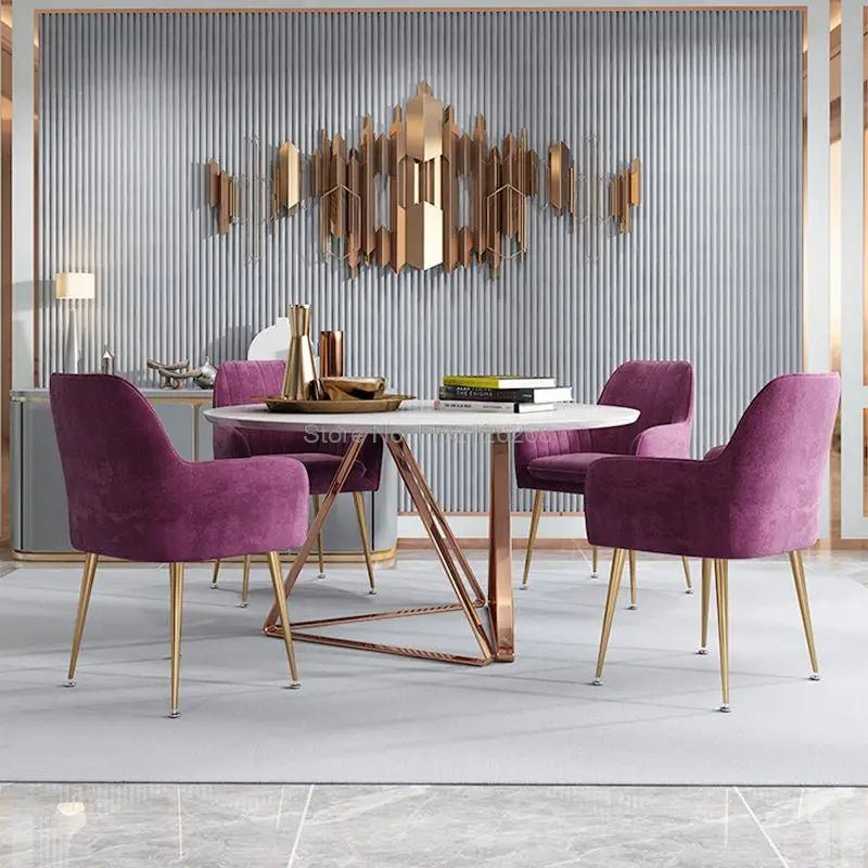Armchairs Living Room Furniture Sofa Chair Nordic Modern Simplicity Dressing Chair Plush Light Luxury Bedroom Lounge Chairs - PatioLix