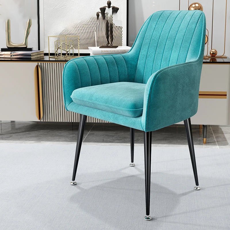 Armchairs Living Room Furniture Sofa Chair Nordic Modern Simplicity Dressing Chair Plush Light Luxury Bedroom Lounge Chairs - PatioLix