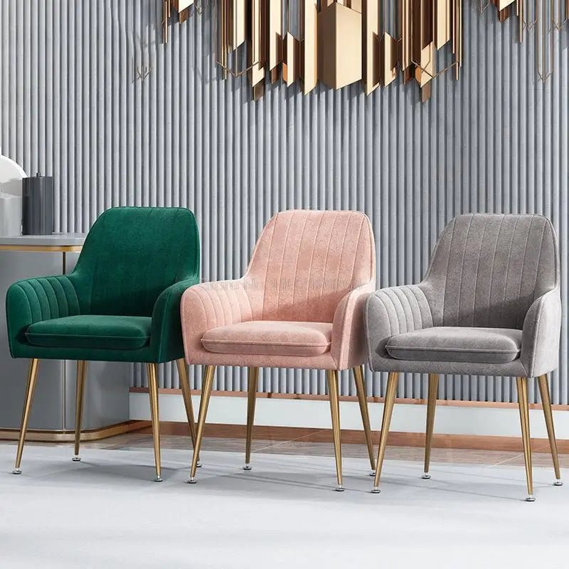 Armchairs Living Room Furniture Sofa Chair Nordic Modern Simplicity Dressing Chair Plush Light Luxury Bedroom Lounge Chairs - PatioLix