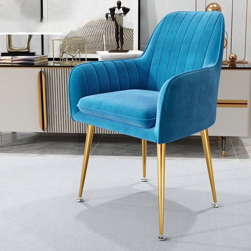 Armchairs Living Room Furniture Sofa Chair Nordic Modern Simplicity Dressing Chair Plush Light Luxury Bedroom Lounge Chairs - PatioLix