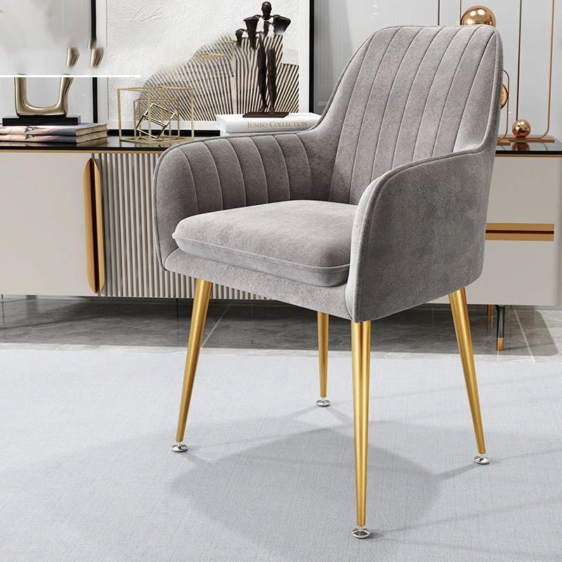 Armchairs Living Room Furniture Sofa Chair Nordic Modern Simplicity Dressing Chair Plush Light Luxury Bedroom Lounge Chairs - PatioLix