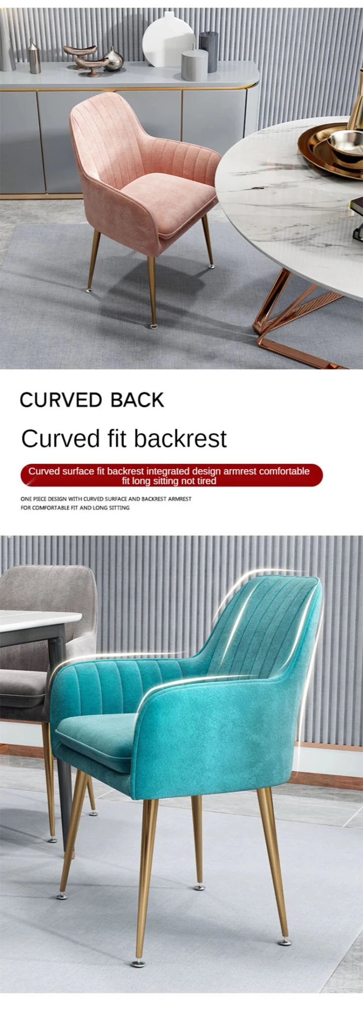 Armchairs Living Room Furniture Sofa Chair Nordic Modern Simplicity Dressing Chair Plush Light Luxury Bedroom Lounge Chairs - PatioLix