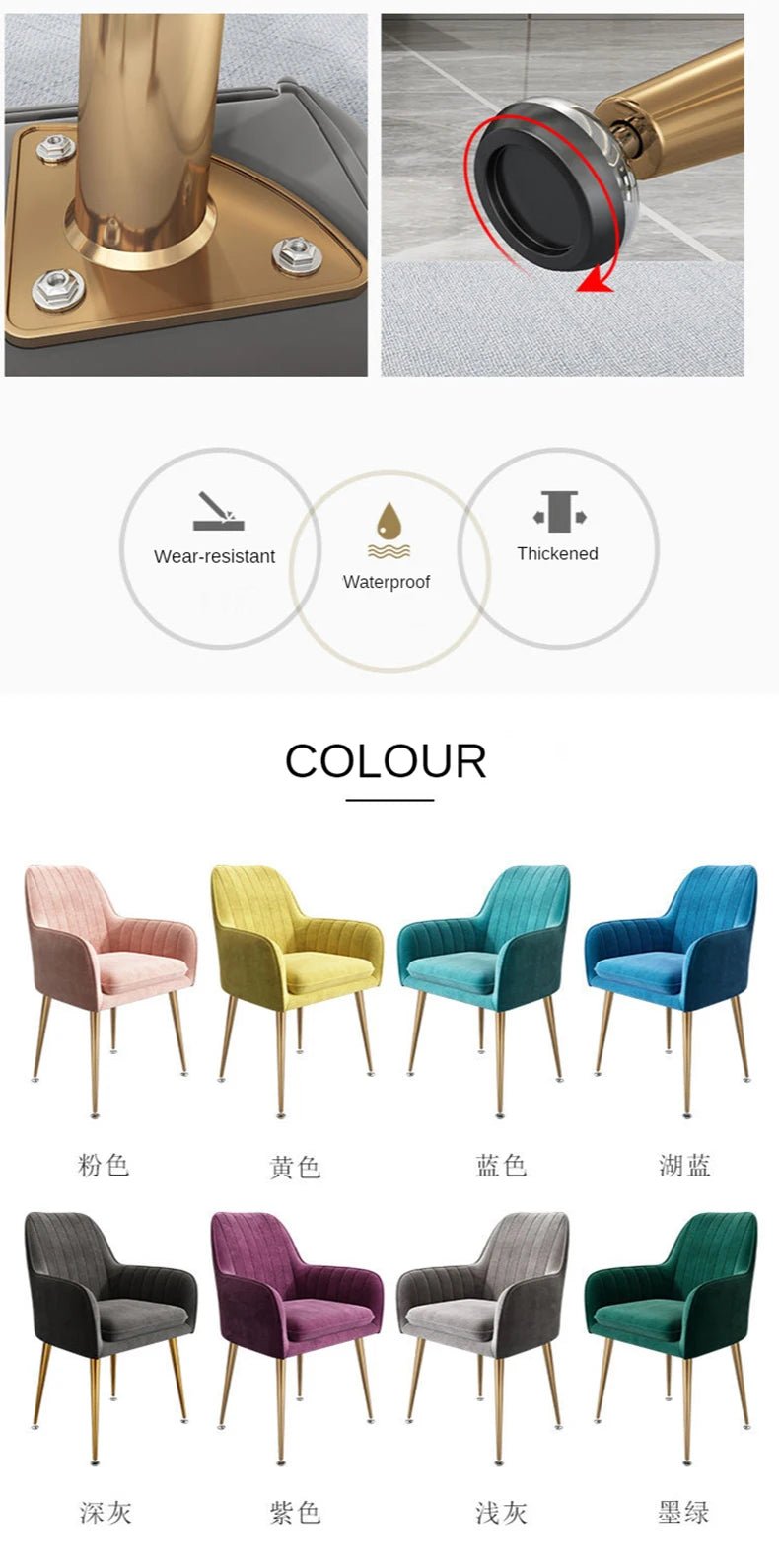 Armchairs Living Room Furniture Sofa Chair Nordic Modern Simplicity Dressing Chair Plush Light Luxury Bedroom Lounge Chairs - PatioLix