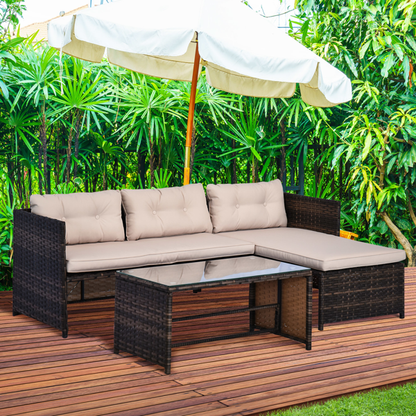 Outdoor Patio Furniture Seating Set - Comfortable and Stylish for Garden, Deck, or Balcony