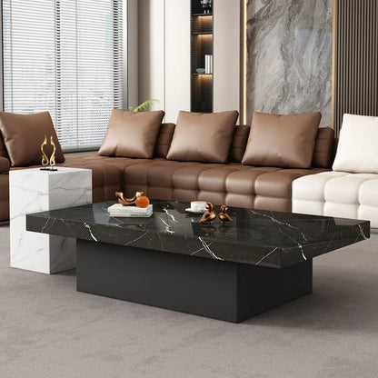 Clear Rectangular Coffee Table Italian Antique Aesthetic Standing Coffee Table Modern Organizer Kaffee Tische Patio Furniture - PatioLix
