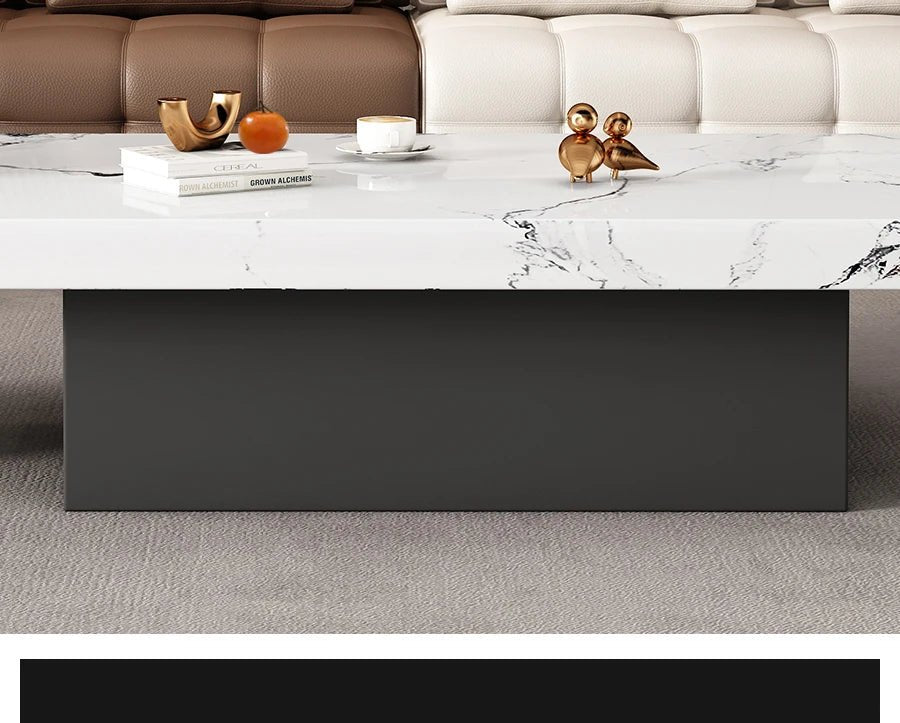 Clear Rectangular Coffee Table Italian Antique Aesthetic Standing Coffee Table Modern Organizer Kaffee Tische Patio Furniture - PatioLix