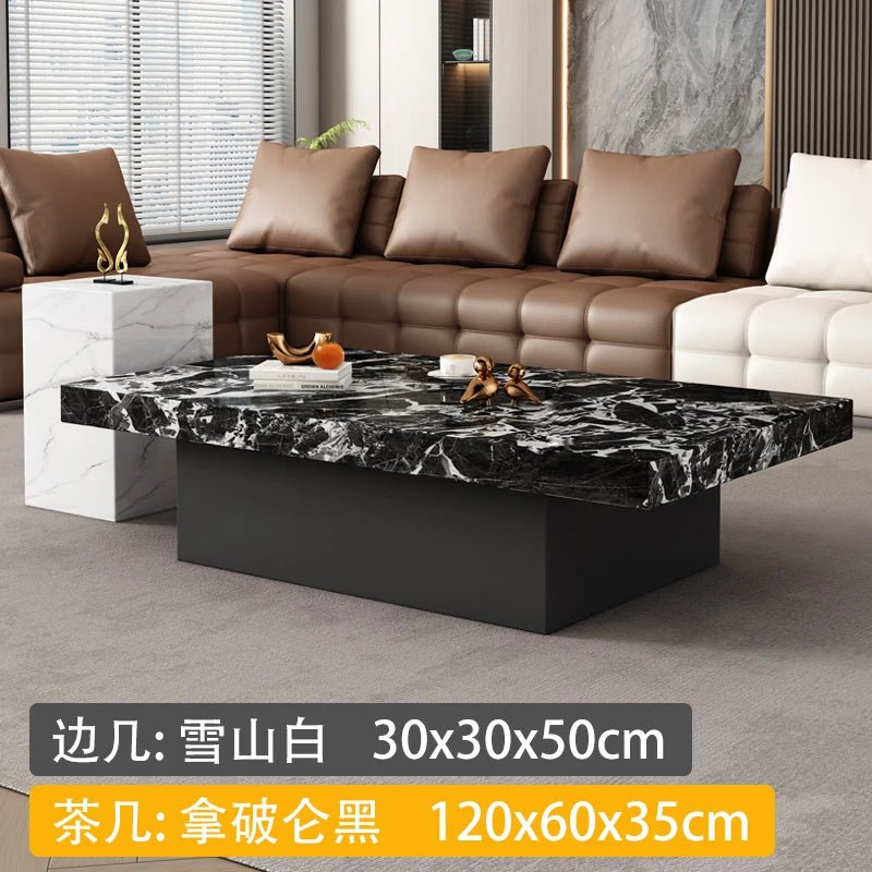 Clear Rectangular Coffee Table Italian Antique Aesthetic Standing Coffee Table Modern Organizer Kaffee Tische Patio Furniture - PatioLix