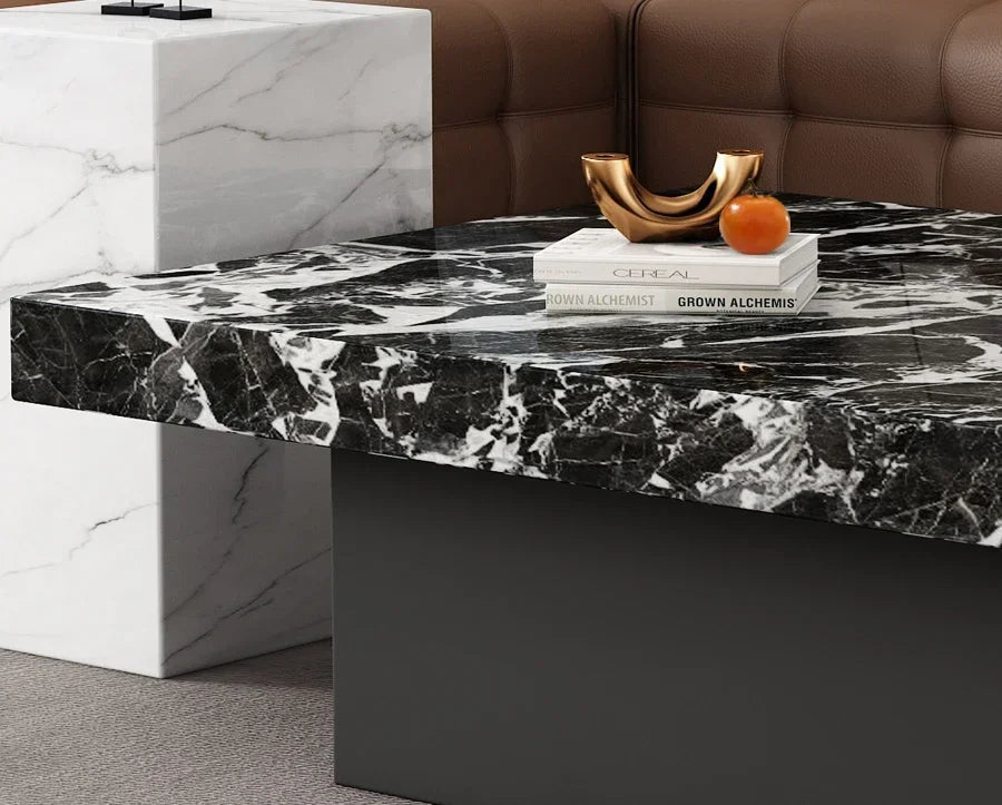 Clear Rectangular Coffee Table Italian Antique Aesthetic Standing Coffee Table Modern Organizer Kaffee Tische Patio Furniture - PatioLix