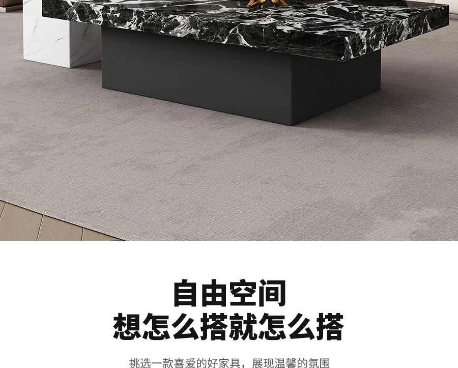 Clear Rectangular Coffee Table Italian Antique Aesthetic Standing Coffee Table Modern Organizer Kaffee Tische Patio Furniture - PatioLix