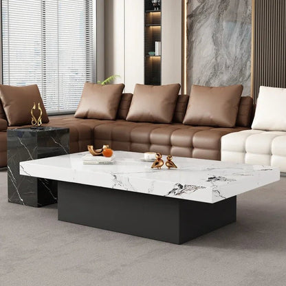 Clear Rectangular Coffee Table Italian Antique Aesthetic Standing Coffee Table Modern Organizer Kaffee Tische Patio Furniture - PatioLix