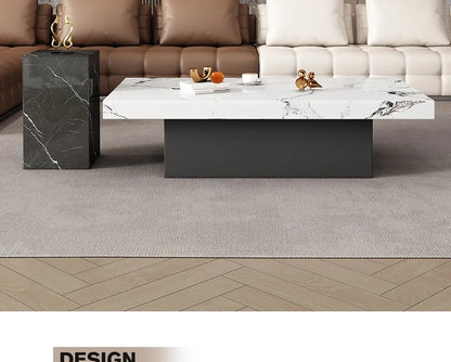 Clear Rectangular Coffee Table Italian Antique Aesthetic Standing Coffee Table Modern Organizer Kaffee Tische Patio Furniture - PatioLix