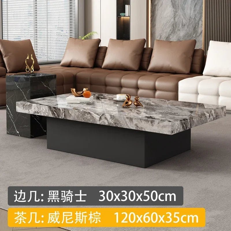Clear Rectangular Coffee Table Italian Antique Aesthetic Standing Coffee Table Modern Organizer Kaffee Tische Patio Furniture - PatioLix