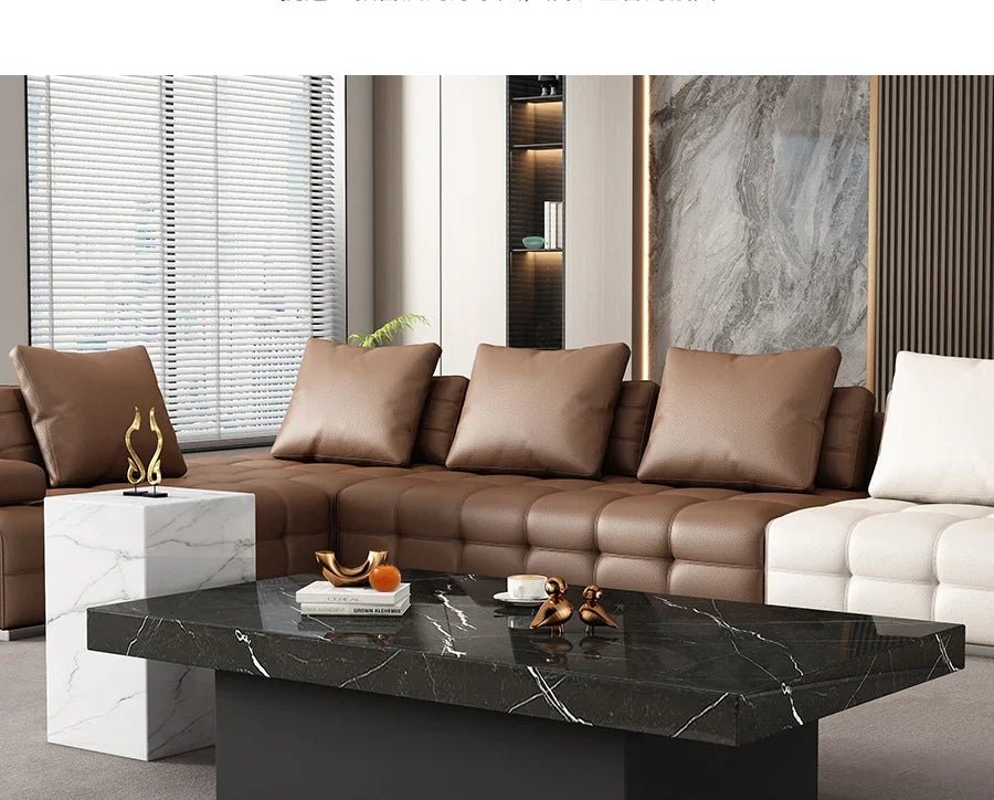 Clear Rectangular Coffee Table Italian Antique Aesthetic Standing Coffee Table Modern Organizer Kaffee Tische Patio Furniture - PatioLix