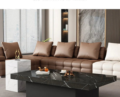 Clear Rectangular Coffee Table Italian Antique Aesthetic Standing Coffee Table Modern Organizer Kaffee Tische Patio Furniture - PatioLix