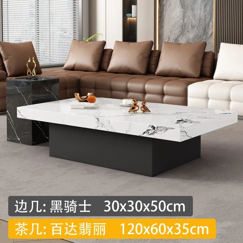Clear Rectangular Coffee Table Italian Antique Aesthetic Standing Coffee Table Modern Organizer Kaffee Tische Patio Furniture - PatioLix