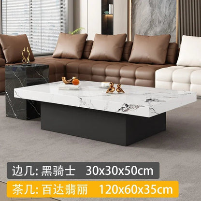 Clear Rectangular Coffee Table Italian Antique Aesthetic Standing Coffee Table Modern Organizer Kaffee Tische Patio Furniture - PatioLix