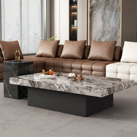 Clear Rectangular Coffee Table Italian Antique Aesthetic Standing Coffee Table Modern Organizer Kaffee Tische Patio Furniture - PatioLix