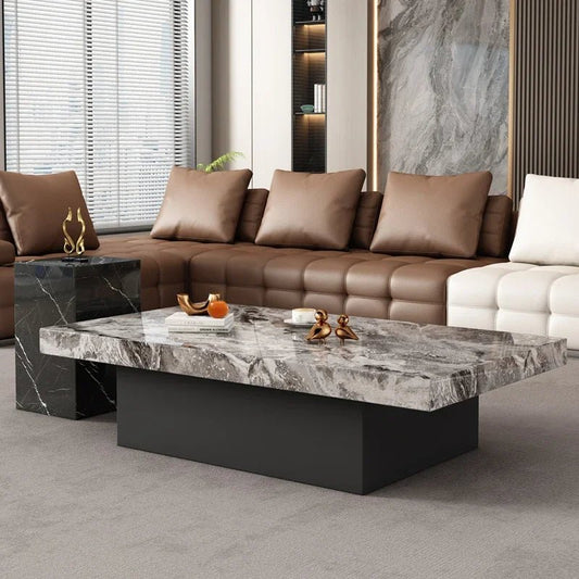 Clear Rectangular Coffee Table Italian Antique Aesthetic Standing Coffee Table Modern Organizer Kaffee Tische Patio Furniture - PatioLix