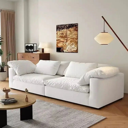 Cloud Depth Sofa with Down - filled Cushions, White Goose Down Filling, Removable and Dry Cleanable, Suitable for Living Room. - PatioLix