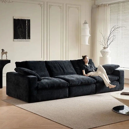 Cloud Depth Sofa with Down - filled Cushions, White Goose Down Filling, Removable and Dry Cleanable, Suitable for Living Room. - PatioLix